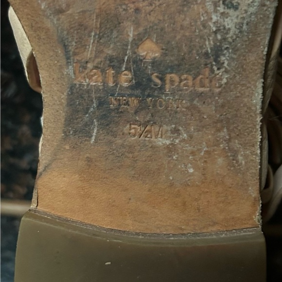 KATE SPADE clorinda leather flat tassel sandal size 5.5 - Picture 5 of 7